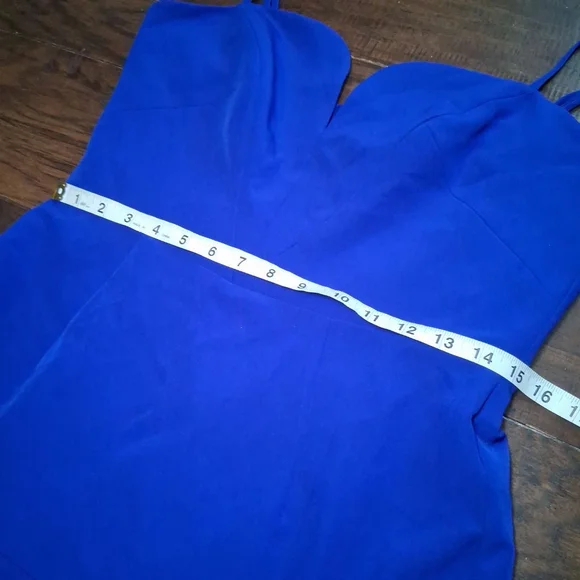 New Milly Italian Cady Kelly Mini Dress in Cobalt Blue Size 10 Fit n Flare $450 - Picture 8 of 13